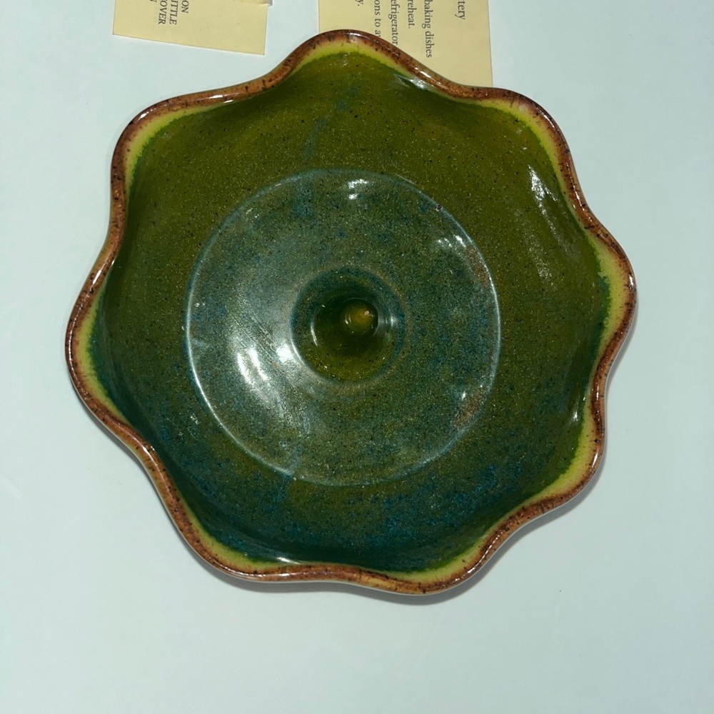 Ceramic Apple Baker Onion Baker Handcrafted 6 1/2”